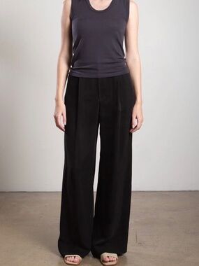 Pharaoh Spencer Pant in Japanese Cupro - Black